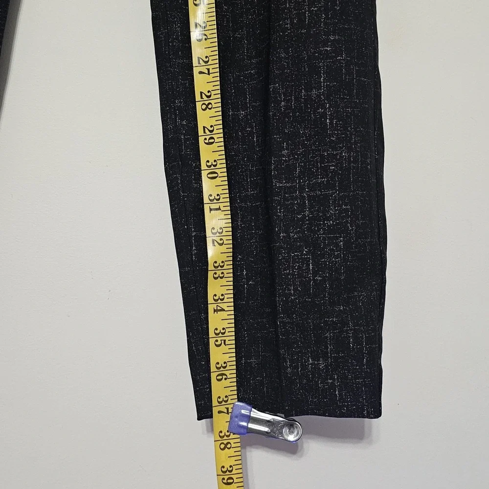 Maurices Women's Pants Size Large 12/14 Regular Black Gold Elastic Waistband 524 - Picture 4 of 11